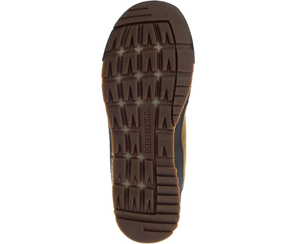 Merrell Boots Brown/Black - Catalyst Mid Suede Waterproof - Mens 02IOCKVRP